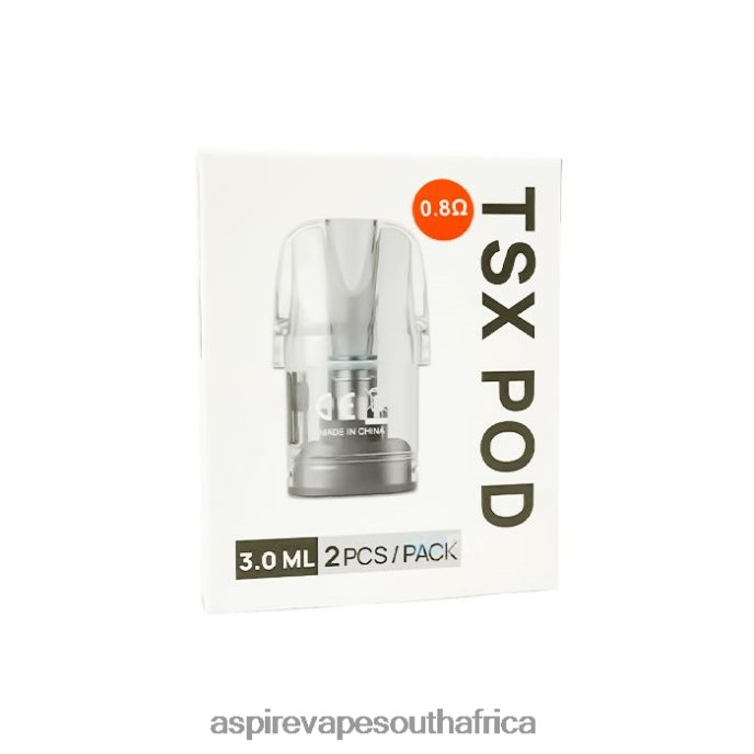 Aspire Tsx Pod 0.8 Ohm (3.0 Ml)/2 PCS Per Pack (Compatible With Cyber S And Cyber X) - Aspire Ecig Store 6H62N6233