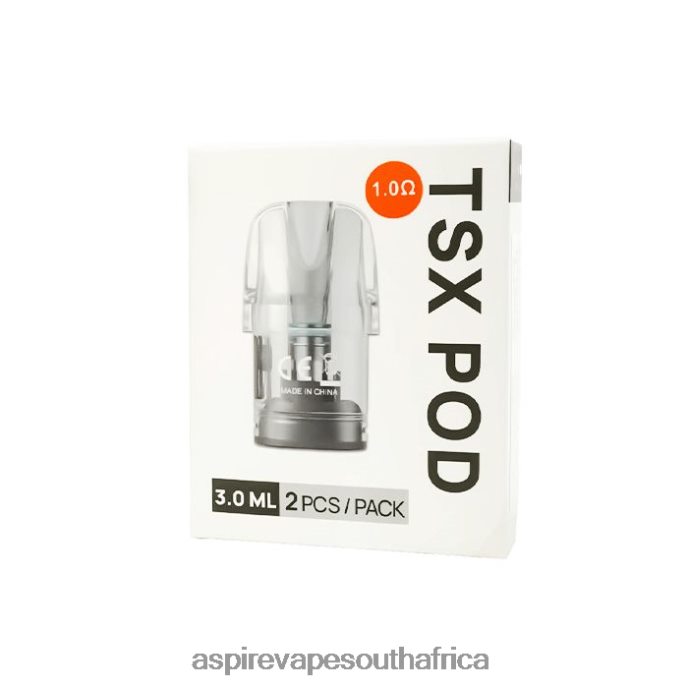 Aspire Tsx Pod 1.0 Ohm (3.0 Ml)/2 PCS Per Pack (Compatible With Cyber S And Cyber X) - Aspire Vape South Africa 6H62N6234